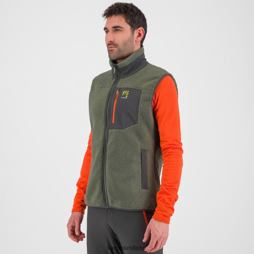 pile| Karpos Gilet in pile anni '80 timo/sabbia nera uomini DTRTHD151