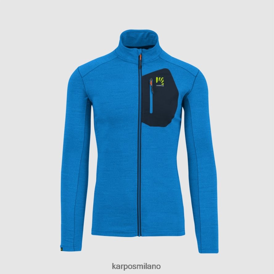 pile| Karpos maglietta pomedes ls stamina indaco/spazio esterno uomini DTRTHD246