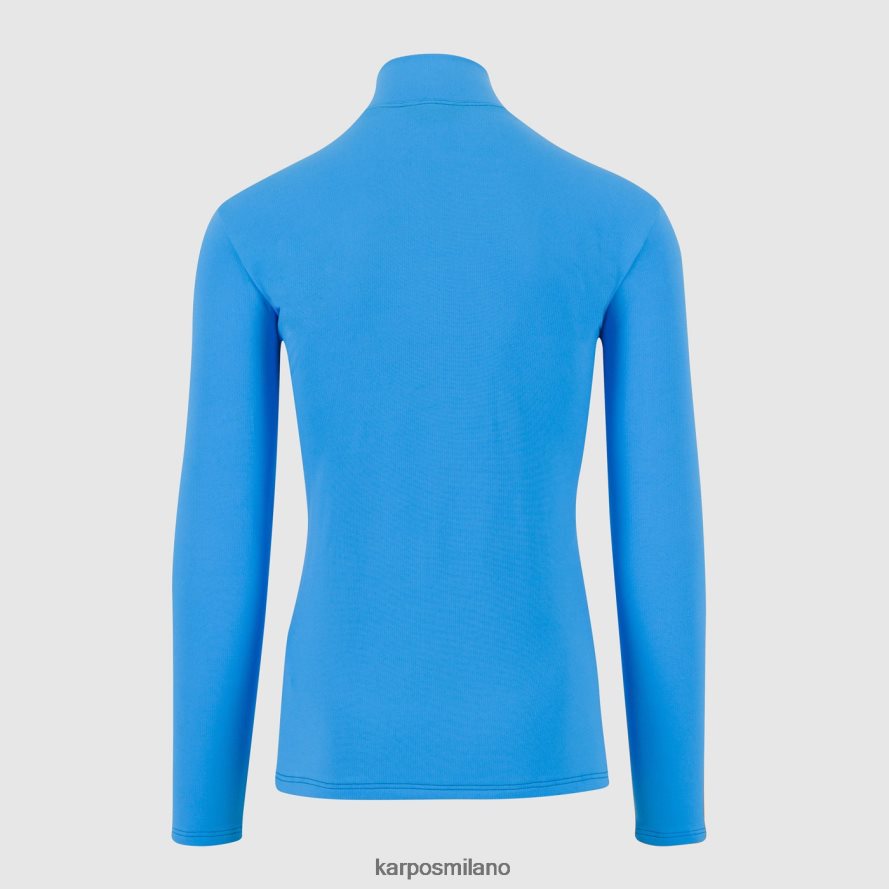 pile| Karpos mezza zip in pile ghiaccio ciano uomini DTRTHD268