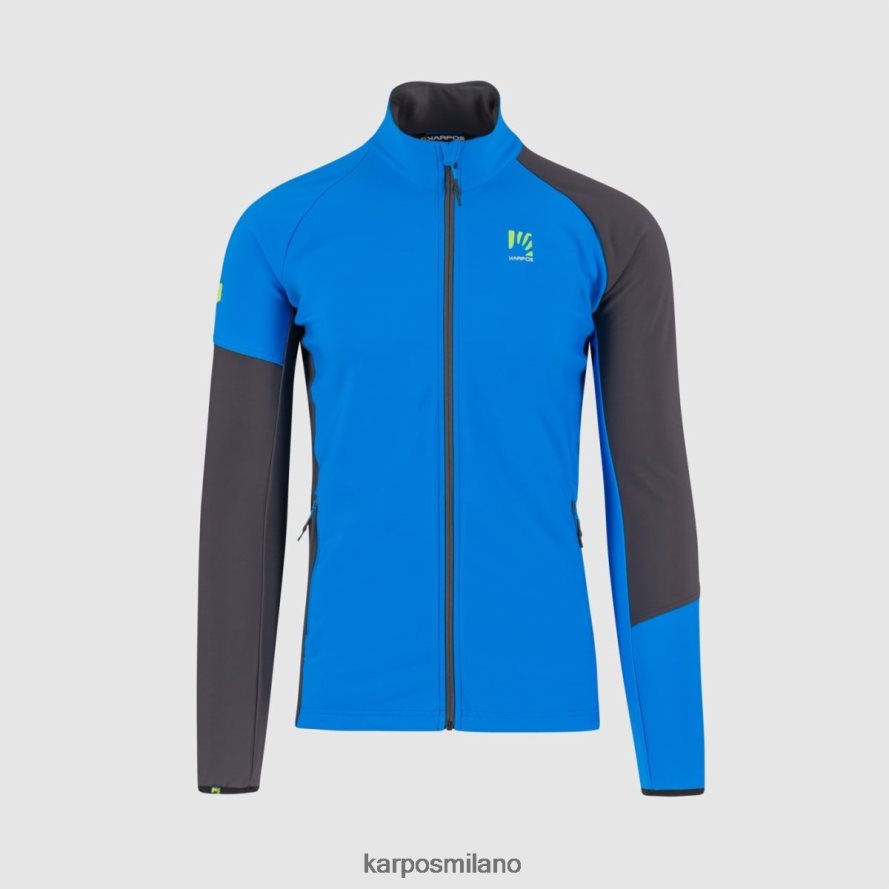 pile| Karpos pile alagna r con zip intera indaco grigio scuro uomini DTRTHD203