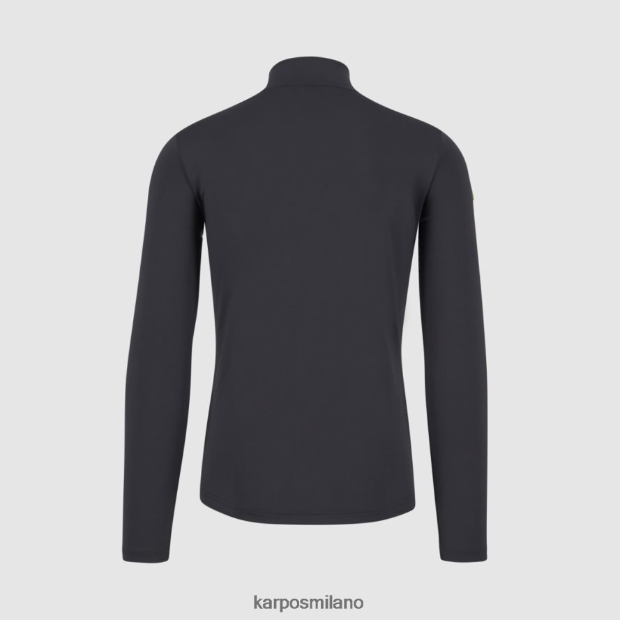 pile| Karpos pile power con mezza zip grigio scuro uomini DTRTHD252