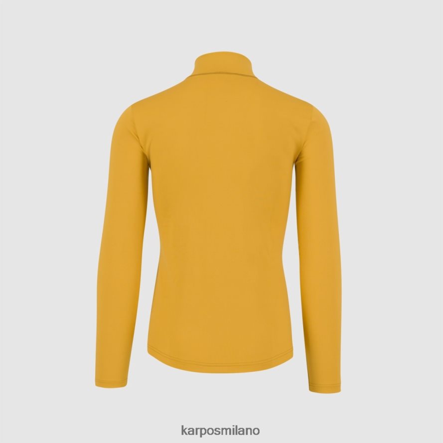 pile| Karpos pile power con mezza zip ocra uomini DTRTHD249